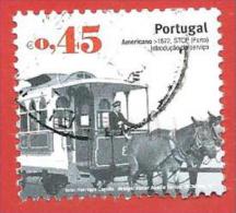 PORTOGALLO USATO - 2007 - Storia Trasporto Pubblico - Tram - € 0,45 - Michel PT 3148 - Oblitérés