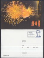 1998-EP-49 CUBA 1998. Ed.18. ENTREGA ESPECIAL AÑO NUEVO. HAPPY NEW YEAR. POSTAL STATIONERY. IGNACIO AGRAMONTE. UNUSED. - Covers & Documents