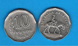 ARGENTINA -  10 Pesos  1968  KM35  Gaucho - Argentinië