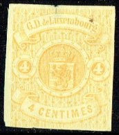 1859  Armoiries 4 Cent. Neuf Sans Gomme  Petit Aminci En Haut, Au Centre - 1859-1880 Armoiries