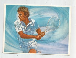 Carte 4 Volets , 18 X 12 , Sport , TENNIS , Vierge , IC. 31 , J.F. Arrigoni-Neri , Illustrateur , Signée - Tennis