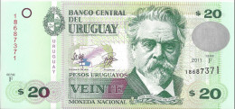URUGUAY - 20 Pesos 2011 - UNC Série F - Uruguay