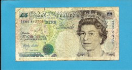 GREAT BRITAIN - 5 POUNDS - ND ( 1999 - 2002 ) - P 385 B - Sign. M. Lowther - BANK OF ENGLAND - 5 Pounds