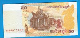 CAMBOYA -  50 Riel  2002 SC  P-52 - Kambodscha