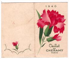 Calendrier -carte Parfumée CHERAMY 1940  (PPP224) - Klein Formaat: 1921-40