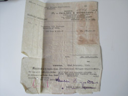 China 1949 Receipt. 188111 Gold Yuan. Dr. To Paulsen & Bayes-Davy. Shanghai.Steuermarken / Revenues. Int. Refugee Org. - Lettres & Documents