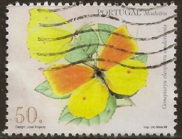 Portugal - 1998 Butterflies - Used Stamps