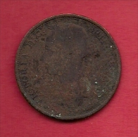 UK, 1890,  Fine Used Coin, 1 Penny, Victoria, Bronze,  KM 790, C2812 - D. 1 Penny