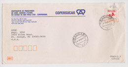 BRÉSIL BRASIL LETTRE COPERSUCAR PIRACICABA 19 AOÛT 1991 POUR SAINT JOSEPH USA - 2 Scans - - Briefe U. Dokumente