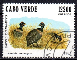 CAPE VERDE 1981 Birds - 12e - Helmet Guineafowls   FU - Cape Verde