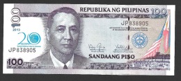 PHILIPPINES (FILIPPINE) : 100 Piso - Pnew - 2013 - Commemorative PANALAPI TUNGO SA KAUNLARAN - UNC - Filipinas