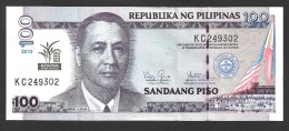 PHILIPPINES (FILIPPINE) : 100 Piso - Pnew - 2013 - Commemorative YEAR OF RICE  - UNC - Filippijnen