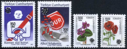 TURKEY 1990 (**) - Mi. 2894-97, Overprinted Regular Stamps - Nuevos