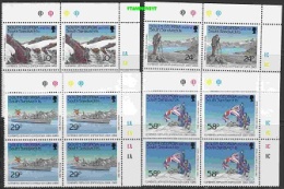 South Georgia 1989 Combined Services Expedition 4v Bl Of 4 (corners) ** Mnh (22649) - Zuid-Georgia