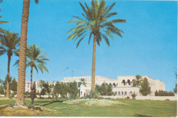 BAGHDAD The National Council Building  The National Assembly, IRAQ - 1975 Stamp Arab Working Organization Old Postcard - Irak