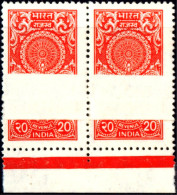 FISCAL-REVENUE STAMPS-PRE PRINTING FOLD-MODERN INDIAN ERRORS-SCARCE-MNH- E7-53 - Variétés Et Curiosités