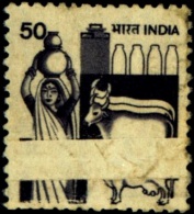 AGRICULTURE-DAIRY FARM-ANIMAL HUSBANDRY-PRE PRINTING FOLD-MODERN INDIAN ERRORS-SCARCE-MNH- E7-64B - Variétés Et Curiosités