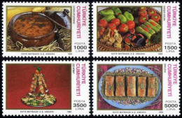 TURKEY 1994 (**) - Mi. 3013-16, Turkish Cusine - Unused Stamps
