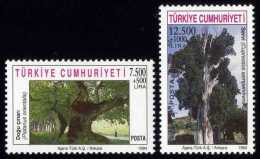 TURKEY 1994 (**) - Mi. 3036-37, Natural Monuments (Trees) - Unused Stamps
