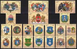 HUNGARY 1997 CULTURE History Bearings COAT Of ARMS - Fine Set MNH - Unused Stamps