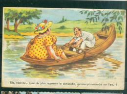 Dis Agénor ... Quoi De Plus Reposant Le Dimanche, Qu'une Promenade Sur L'eau ? ILLUSTRATION Chaperon Jean - Rat05 - Chaperon, Jean