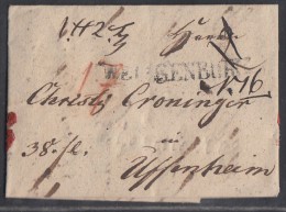 Brief Gelaufen Von Weissenburg Nach Uffenheim Am 17.4.1843 - Vorphilatelie
