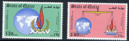 1983 QATAR Human Rights Complete Set 2 Values  MNH     (Or Best Offer) - Qatar