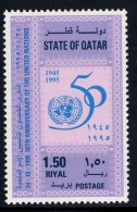 1995 QATAR 50th Anniversary Of The Founding Of The United Nations1 Values MNH     (Or Best Offer) - Qatar