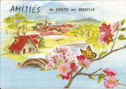 88 - CHATEL  SUR  MOSELLE - Belle Carte " Amitiés De ... " - Chatel Sur Moselle