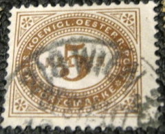 Austria 1899 Postage Due 5h - Used - Taxe