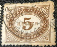 Austria 1899 Postage Due 5h - Used - Taxe