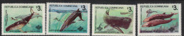 Dominican Republic. Whales. 1995. MNH Set. SCV = 12.00 - Baleines