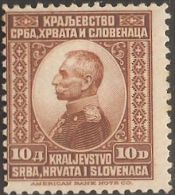 Yougoslavia, 1921, King Peter I , Top Value Of Seriess,  MH - Nuevos