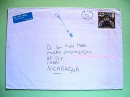 Great Britain 2011 Cover To Nicaragua - Morris & De Morgan 1876 - Flowers - Cartas & Documentos