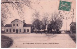 3-MANDRES - La Gare,route De Santeny - Ed. Mulard - Mandres Les Roses