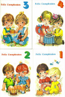 Lot De 8 CPM  Illustrateur  Feliz Cumpleanos   Enfants   Anniversaire - Collections, Lots & Series