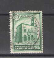 SAN MARINO 1932 PALAZZETTO DELLA POSTA 20 C. USATA - Used Stamps