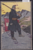 Armée Suisse : Sentinelle ; Ill. C. Moos; Feldpostkarte 1914 - Trou D´épingle En Haut (13´595) - Sent