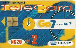 TELECARTE PHONECARD NAMIBIA NAMIBIE  CARTE A PUCE 20 DOLLARS  + 2 PAY LESS - Namibia