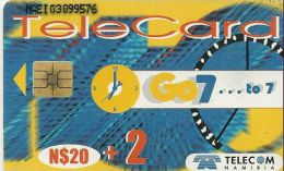 TELECARTE PHONECARD NAMIBIA NAMIBIE  CARTE A PUCE 20 DOLLARS  + 2 TALK MORE - Namibia