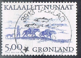 2001 - GROENLANDIA / GREENLAND  - VICHINGHI - USATO / USED. - Oblitérés