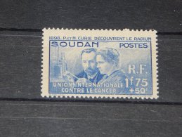 French Soudan - 1938 Marie Curie MNH__(TH-12435) - Soudan (...-1951)