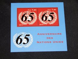 Switzerland (UN Geneva) - 2010 65 Years United Nations Block MNH__(TH-13094) - Blocs-feuillets