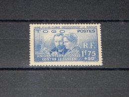 Togo - 1938 Marie Curie MNH__(TH-13528) - Unused Stamps