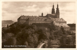 Bad Staffelstein - S/w Schloss Banz Mit Staffelberg 1 - Staffelstein