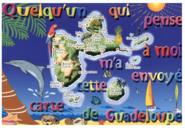 (535) Map - Carte Géographique - Guadeloupe - Landkarten