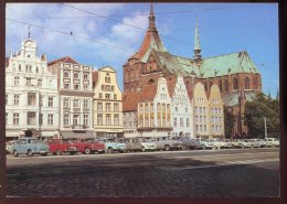 CPM Non écrite Allemagne ROSTOCK Place Ernst Thaelmann Voitures Cars - Rostock