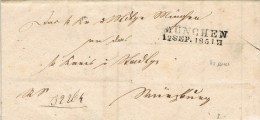 13502. Carta Completa MUNCHEN (bayern) 1851. Vorphilatelie, Pre Filatelia - Prephilately
