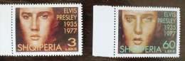 ALBANIE ELVIS PRESLEY, Musique, 2 Valeurs Emises  En 1995. Neuf Sans Charniere MNH - Elvis Presley