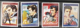 CENTRAFRIQUE ELVIS PRESLEY, Musique, 4 Valeurs (emises En 1993) Neuf Sans Charniere MNH - Elvis Presley